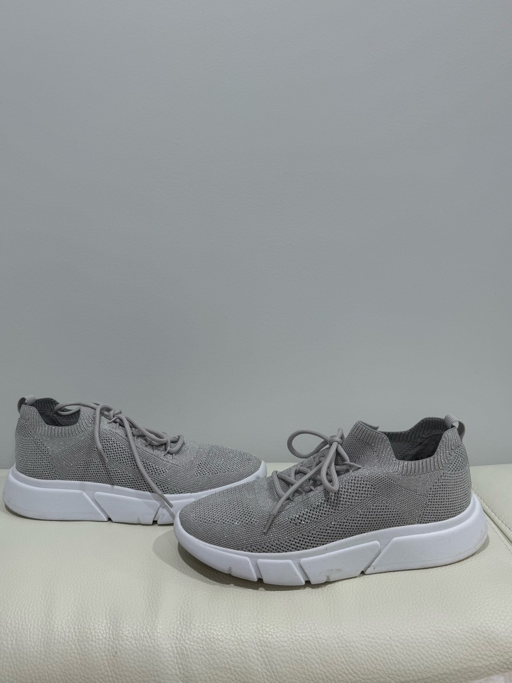 Aldo sparkly easy slip on tennis shoes